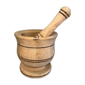 Wooden Mortar and Pestle